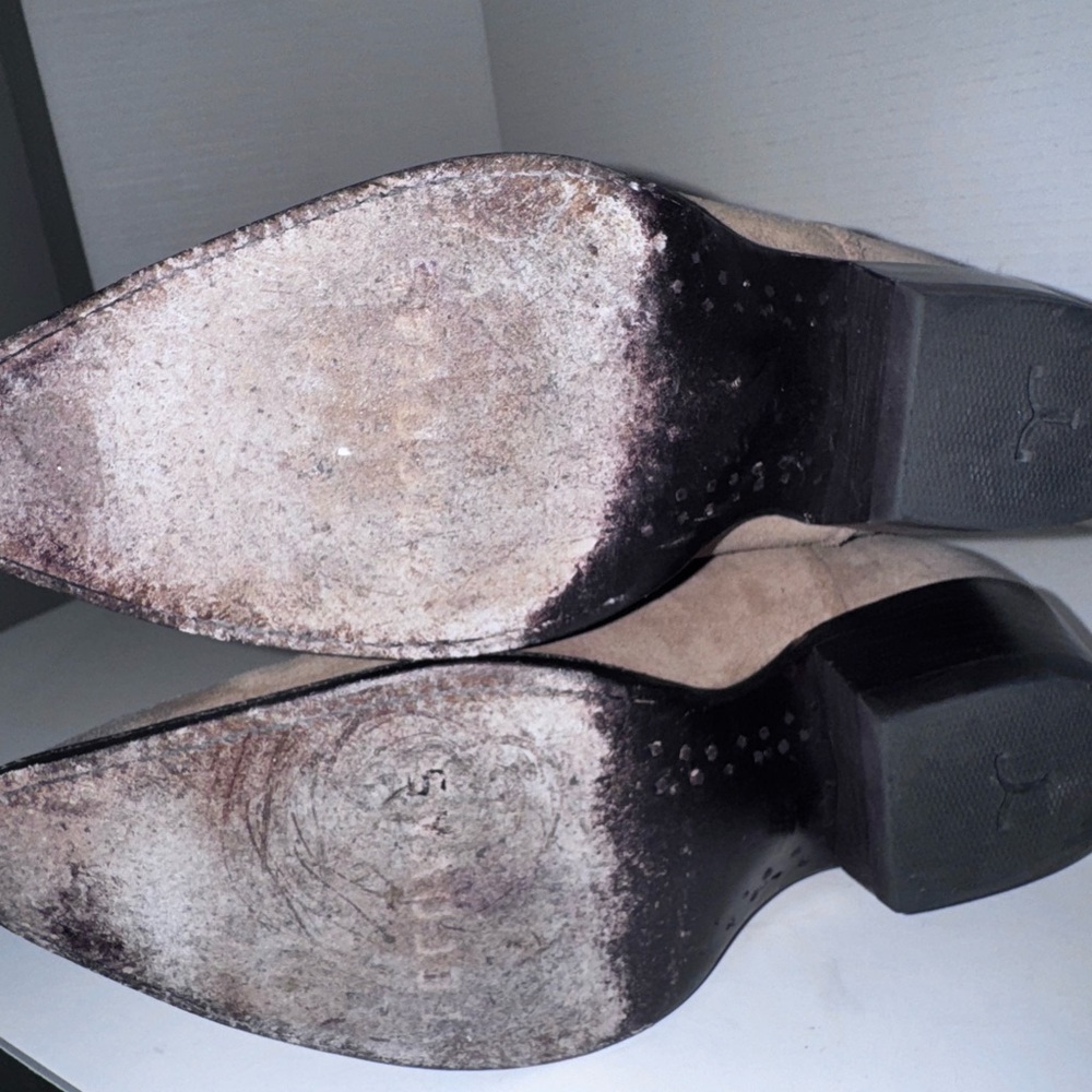 Tecovas The Sadie Toasted Almond Suede Western Boots 7 - Picture 5 of 6